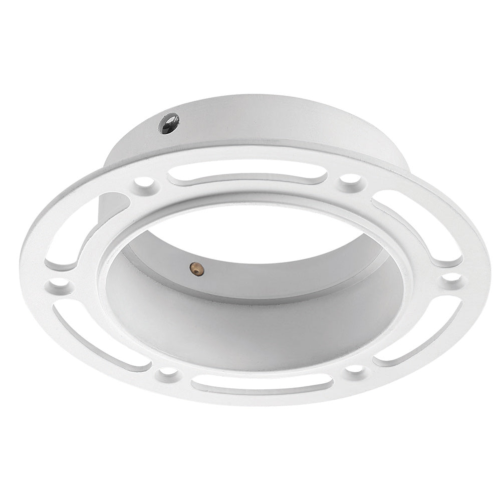 ELDON LED Plaster-in Trimless Round Downlight | Adjustable | GU10 | White | 3000K Warm White