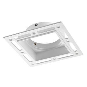 ELDON Plaster-in Trimless Square Downlight | Adjustable | GU10 | White