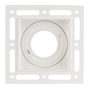 ELDON Plaster-in Trimless Square Downlight | Adjustable | GU10 | White