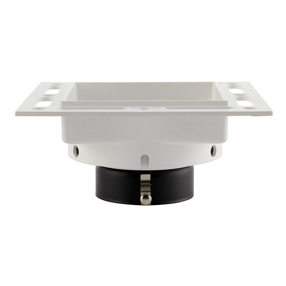 ELDON Plaster-in Trimless Square Downlight | Adjustable | GU10 | White