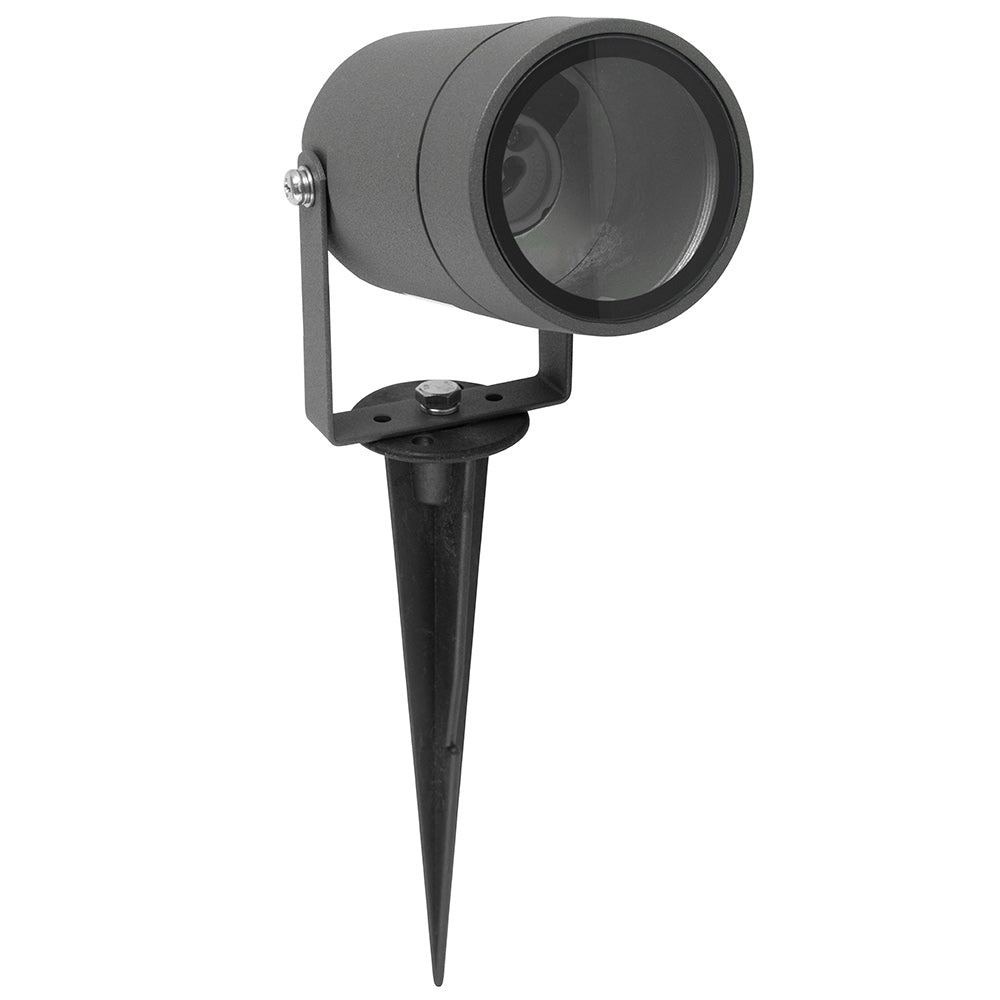 GU10 LED IP65 Outdoor Spike Garden Ground / Wall Adjustable Spot Light - 6500K Daylight White