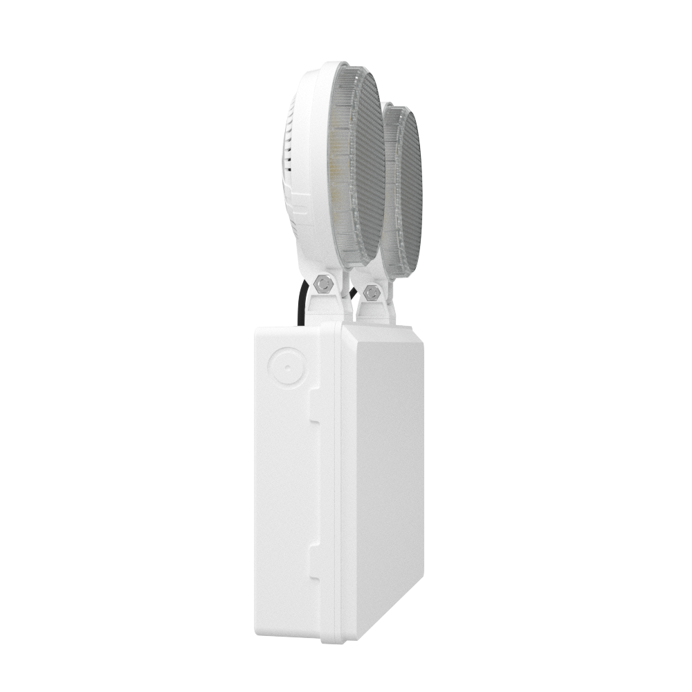 TWIN SPOT Self-Test Wall Light | LED 4W 405LM | 6500K Daylight | IP20 | Non-Maintained | 3hr Emergency Function