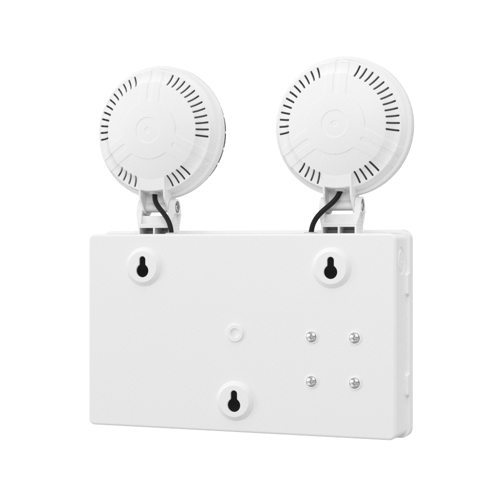 TWIN SPOT Self-Test Wall Light | LED 4W 405LM | 6500K Daylight | IP20 | Non-Maintained | 3hr Emergency Function