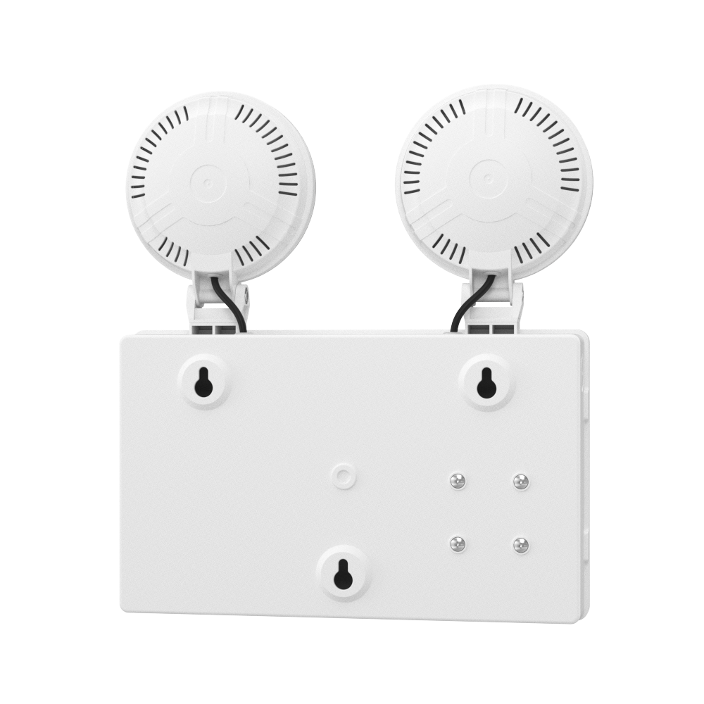 TWIN SPOT Self-Test Wall Light | LED 4W 405LM | 6500K Daylight | IP20 | Non-Maintained | 3hr Emergency Function