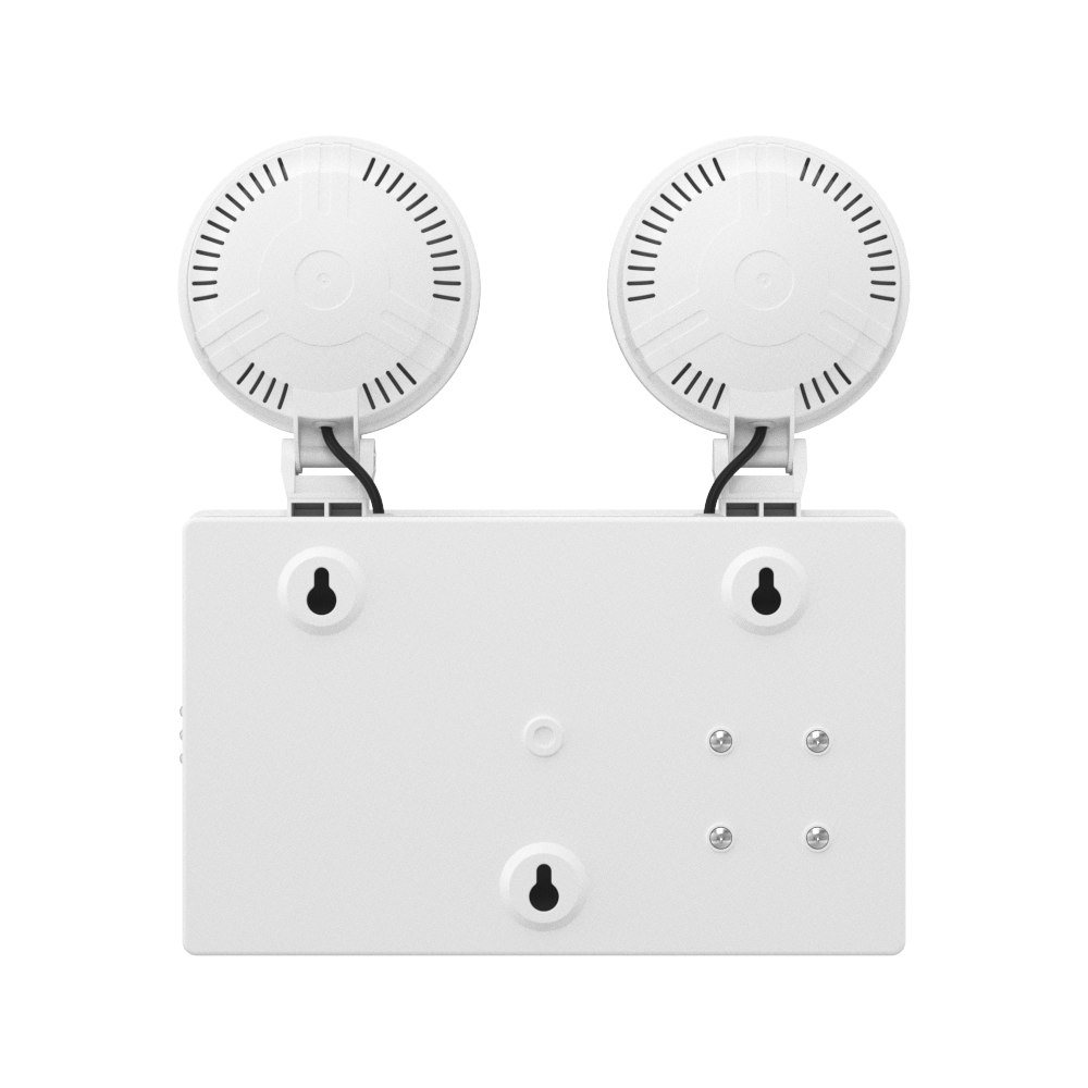 TWIN SPOT Self-Test Wall Light | LED 4W 405LM | 6500K Daylight | IP20 | Non-Maintained | 3hr Emergency Function