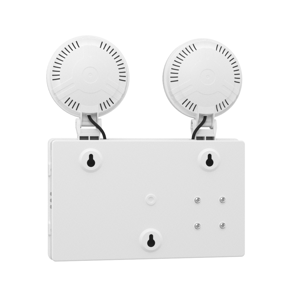 TWIN SPOT Self-Test Wall Light | LED 4W 405LM | 6500K Daylight | IP20 | Non-Maintained | 3hr Emergency Function