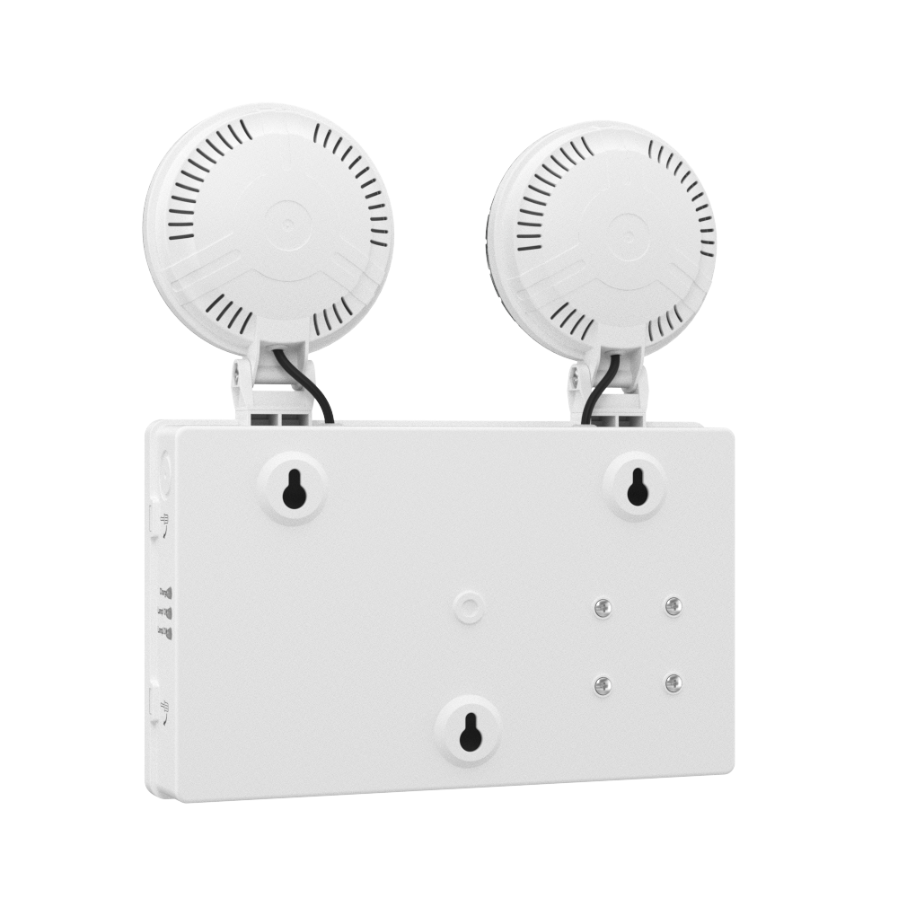 TWIN SPOT Self-Test Wall Light | LED 4W 405LM | 6500K Daylight | IP20 | Non-Maintained | 3hr Emergency Function