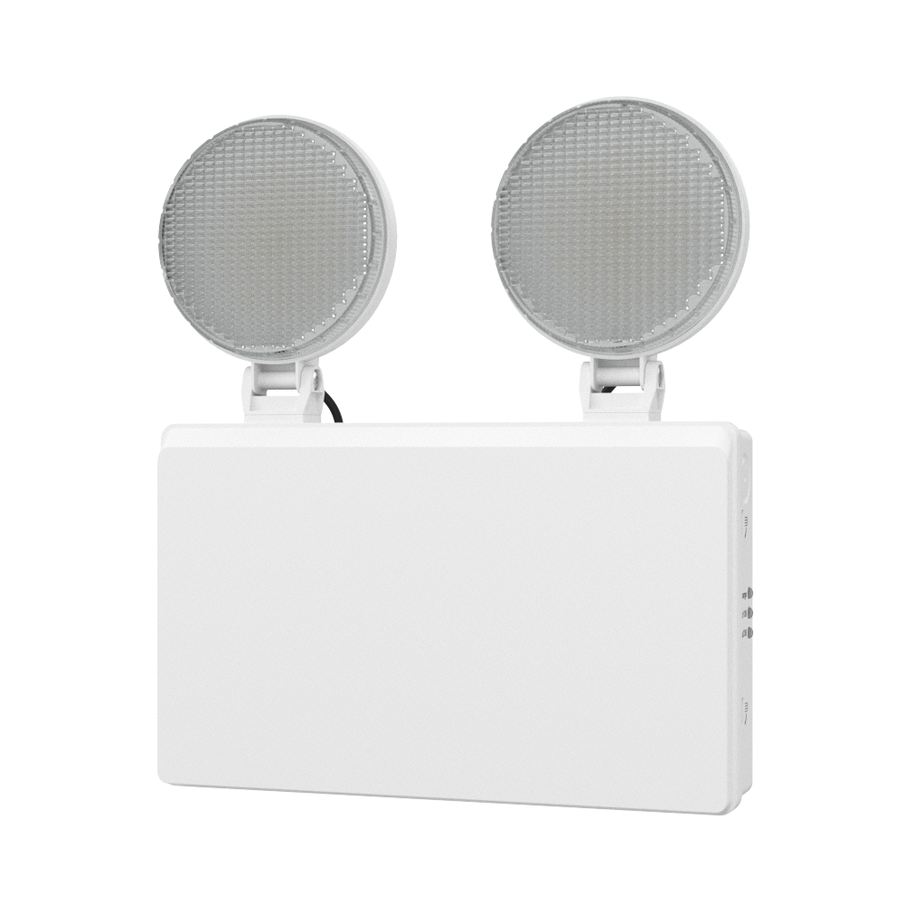 TWIN SPOT Self-Test Wall Light | LED 4W 405LM | 6500K Daylight | IP20 | Non-Maintained | 3hr Emergency Function