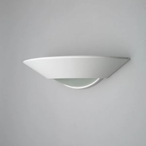 MILTON Half Moon Up Down Paintable Plaster Wall Uplighter Light | E27 | Up Down Light Effect