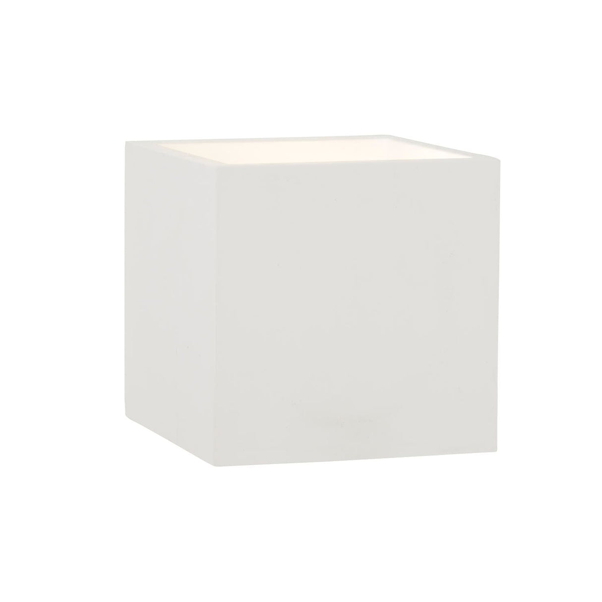 CUBE LED Square Paintable Plaster Wall Uplighter Light | G9 | Up Down Light Effect | 3000K Warm White Dimmable