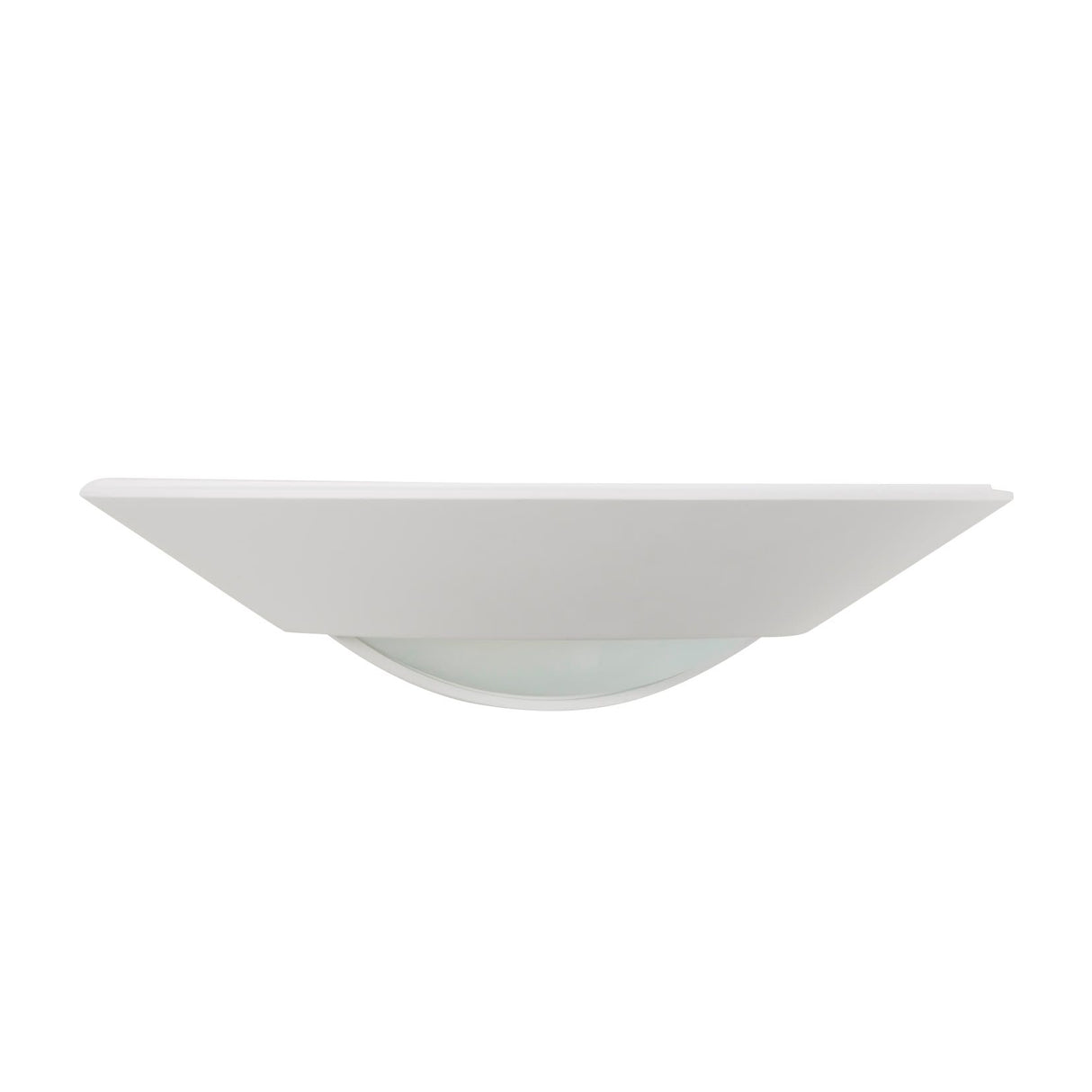 MILTON Half Moon Up Down Paintable Plaster Wall Uplighter Light | E27 | Up Down Light Effect