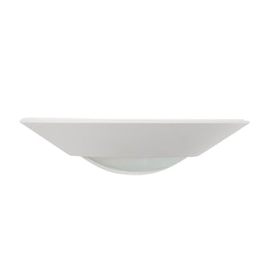 MILTON LED Half Moon Up Down Paintable Plaster Wall Uplighter Light | E14 | Up Down Light Effect | 2700K Warm White Dimmable